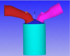 Fig. 1: Engine single cylinder model 