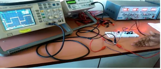 Fig 2.7 testing of power supply power supply 