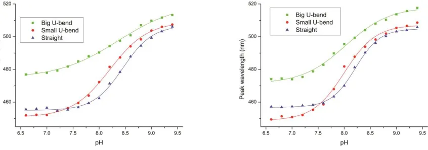 Fig. 2 The experimental set up for straight probes (left) and U-bend probes (right). 