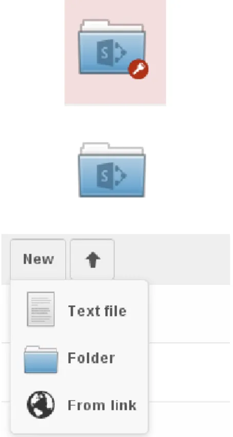 Figure 4.3: New button options