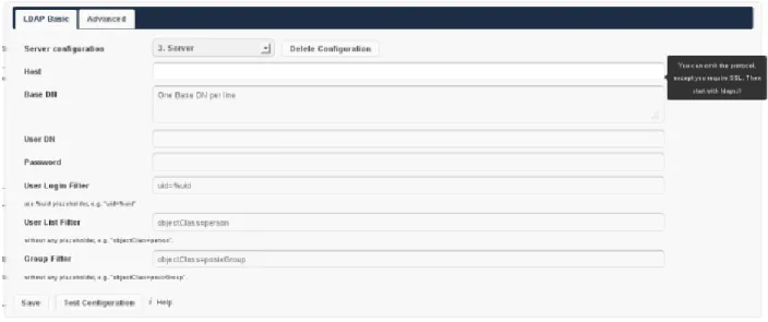Figure 3.1: LDAP Basic Settings