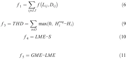 Table 2 compares the performance statistics for the two formulations with each set of