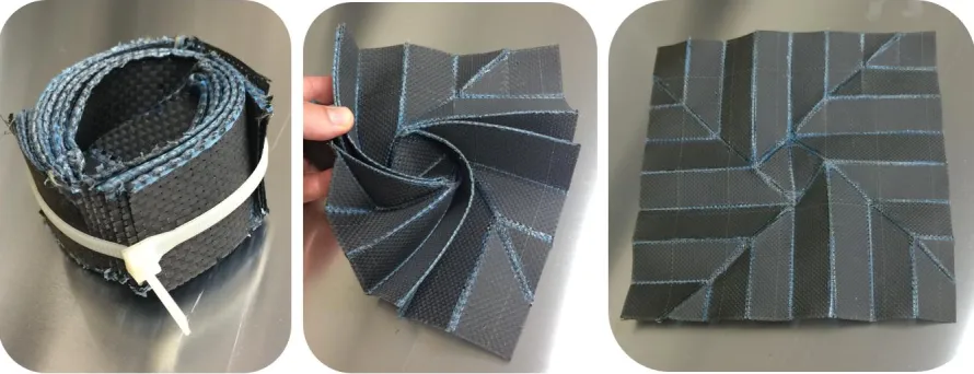 FIGURE 35. BASIC ORIGAMI FLASHER MODEL DUAL-MATRIX DEMONSTRATION 