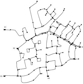 Figure 1. Layout of the network 
