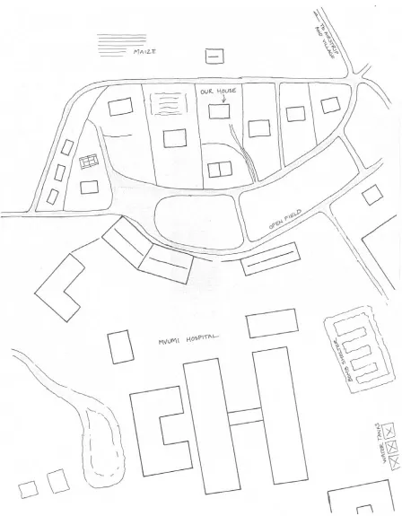 Figure 5: Map of Mvumi mission compound