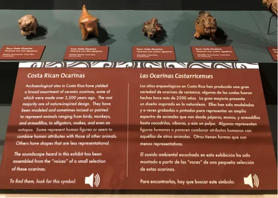 Figure 8. Example of dual language displays at the Peabody Museum at  Harvard University