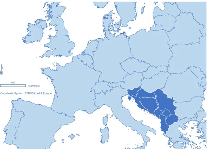 Figure 2-8 Western Balkans region countries 