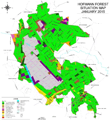 Figure 1.1: Hofmann Forest 2015 Operations Map.  