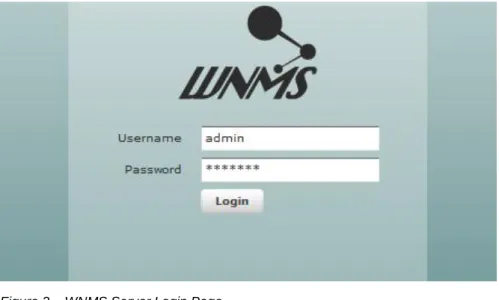 Figure 2 – WNMS Server Login Page 