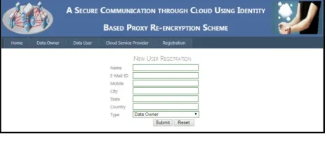 Figure 6. New User Registration   