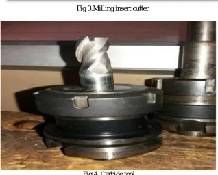 Fig 3.Milling insert cutter 