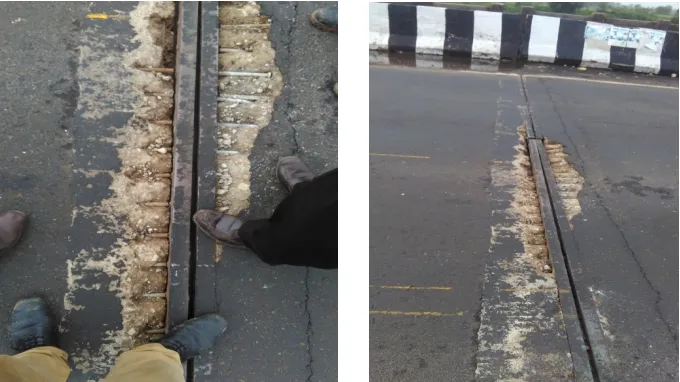 Fig. 2: Condition of Expansion Joints showing lack of supervision during Installation 