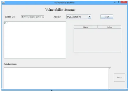 Fig 11: Snapshot- Vulnerability scanner  
