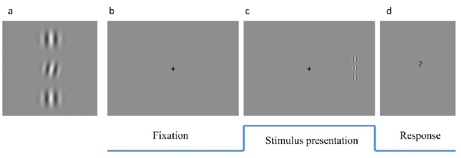 Figure  3:  Stimulus display for experiment 2  