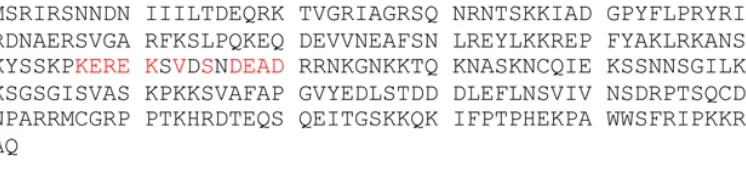 Figure   S1         The   inferred   amino   acid   sequence   of   HIM-­‐5   is   highly   basic   and   novel.The   region   of   optimal   alignment   with   HSP83   from   Drosophila   melanogaster   is   highlighted   in   
