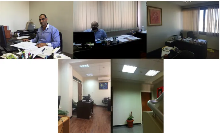 Figure 3. The case study building – example internal views. 