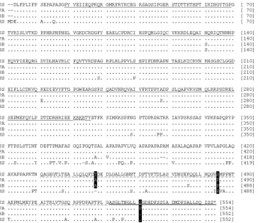 TABLE 2. Sequences deposited into the EMBL database