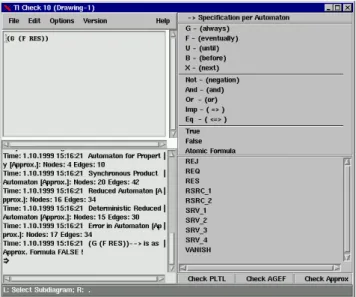 Figure 10: Temporal Logic Formula Editor