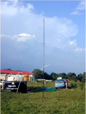 Figure 2.5, Meteorological Tower used in Meteorological Measurements at the Moore    Farm Site  