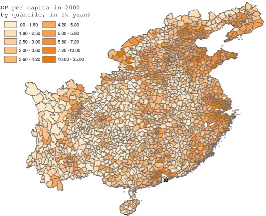 Figure 2. GDP per capita in 2000 