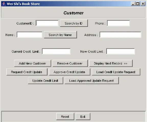 Figure 3.5 An Example of an Application Interface 