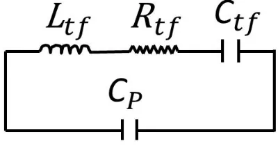 Fig 2: Equivalent Butterworth-Van Dyke electrical model for QTF 