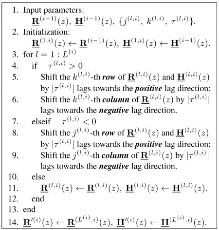 Table 1. Direction-Fixed Delay Strategy for the i-th Iteration in theOC-MS-SBR2 Algorithm