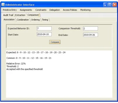 Figure 8: AssociationConstraint comparison page