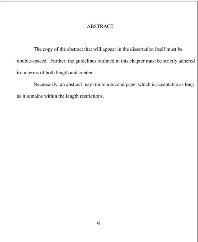 Figure 11. Sample abstract page, in dissertation (reduced). 