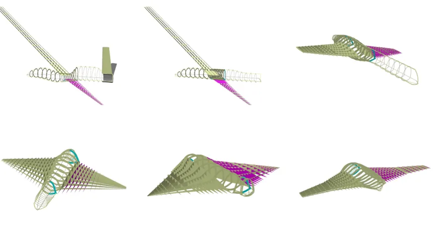 Fig. 3An example of a modiﬁed internal structure – in this case showing the inclusion of atunnel for a circulation control duct.