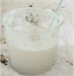 Figure 1 shows that Sodium Silicate(Na2SiO3) and Sodium Hydroxide(NaOH) are mixed for24 hours before casting