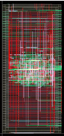 Figure 4.4: Layout of Memory Interface, Decoder and Column Mux