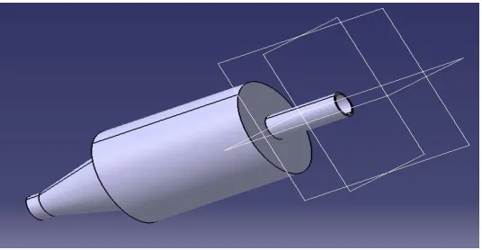 Figure 4.1 Chamber Design With Step Outlet 