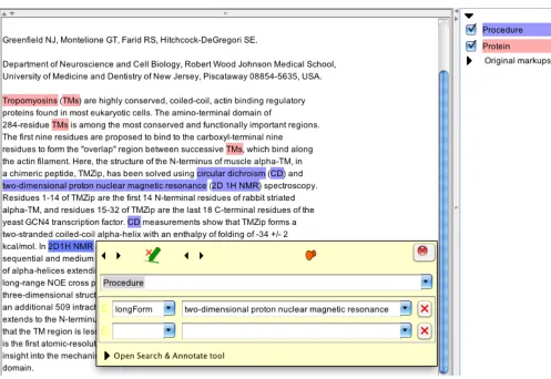 Fig. 2S. Example showing how BADREX’s abbreviation coreference allows for white-space variations in subsequent mentions of the initially introduced short form