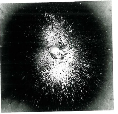 Fig. 8.7. Result of trial Antimony evaporation. 