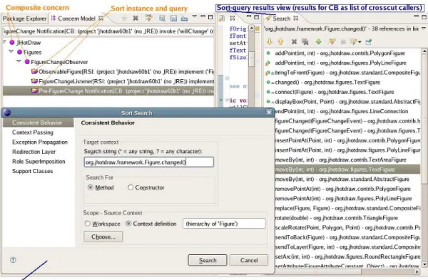 Figure 1.4: S O Q UE T views and dialogs.