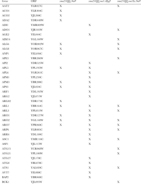 TABLE S1 