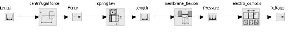 Fig. 4. A chain of physical laws (2 physical laws) and complementary basic schemata (2 basic schemata) 