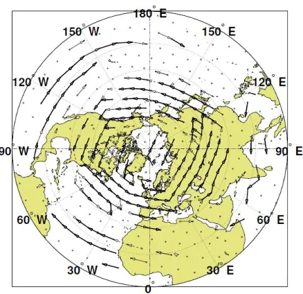 Figure 1.1 An example graph represents information ﬂow for an atmospheric ﬁeld such as geopotentialheight around the globe