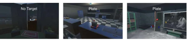 Figure 2. Screenshots of the 3DPass application. (left) The entrance to the home, where users start