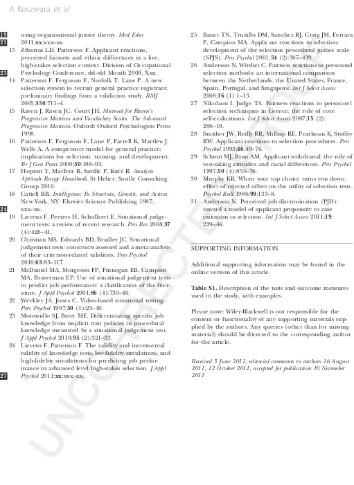 Table S1. Description of the tests and outcome measuresused in the study, with examples.