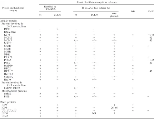 TABLE 2. Summary of validation analyses