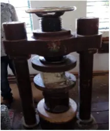 Fig 2: Compression testing machine. 