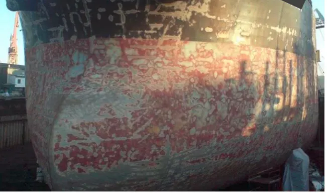 Fig. 2. Hull prepared for coating – who's accountable and who's the beneﬁciary?