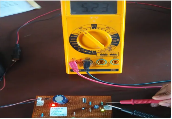 Fig 4: Linear buck converter using LM317 Simulation using OrCAD Capture 