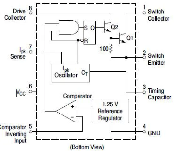 Fig. 3. Boost Converter using MC34063  