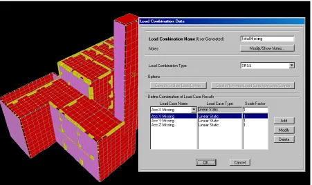 Figure 2. Missing Mass Load Case in X Direction 