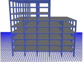 Fig 2. Base floor plan of model with stiffness irregularity 