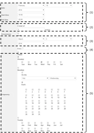 Figure 10: Page for making a booking request task can be divided into two categories: session management and resource cleaning.