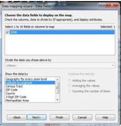 Figure 2.5This ﬁgure shows the Map Point Data mapping wizard.